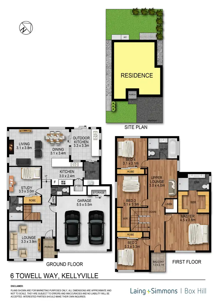 Floorplan of Homely house listing, 6 Towell Way, Kellyville NSW 2155