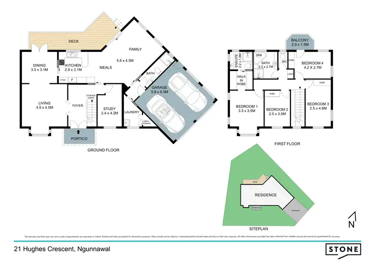 Floorplan of Homely house listing, 21 Hughes Crescent, Ngunnawal ACT 2913