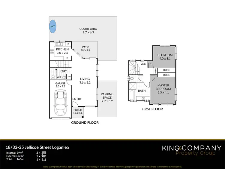 Floorplan of Homely townhouse listing, 18/33-35 Jellicoe Street, Loganlea QLD 4131