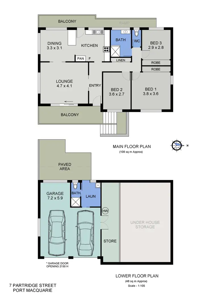 Floorplan of Homely house listing, 7 Partridge Street, Port Macquarie NSW 2444