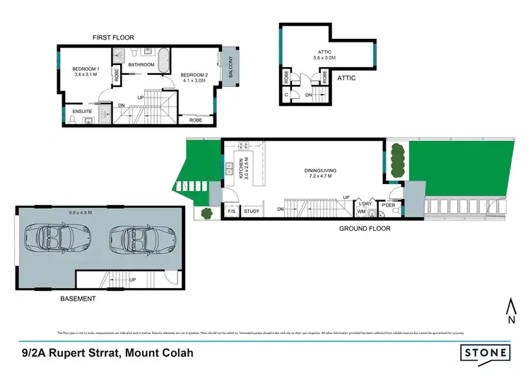 Floorplan of Homely townhouse listing, 9/2a Rupert Street, Mount Colah NSW 2079