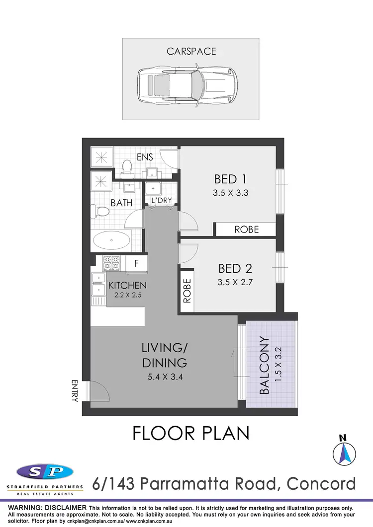 Floorplan of Homely apartment listing, 6/143-147 Parramatta Road, Concord NSW 2137