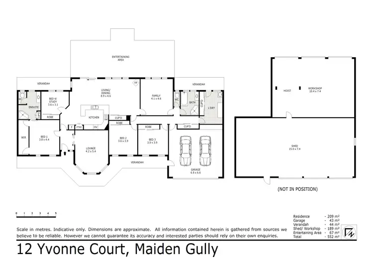 Floorplan of Homely house listing, 12 Yvonne Court, Maiden Gully VIC 3551