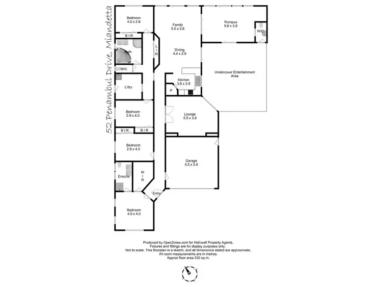 Floorplan of Homely house listing, 52 Penambul Drive, Miandetta TAS 7310