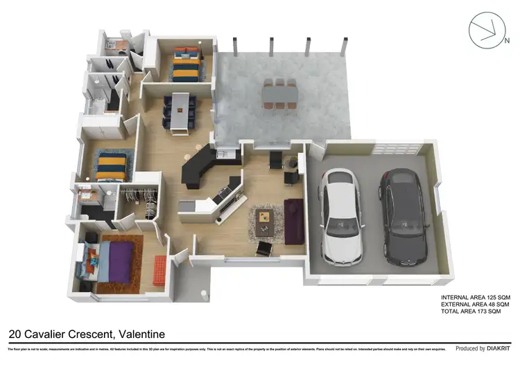 Floorplan of Homely house listing, 20 Cavalier Crescent, Valentine NSW 2280