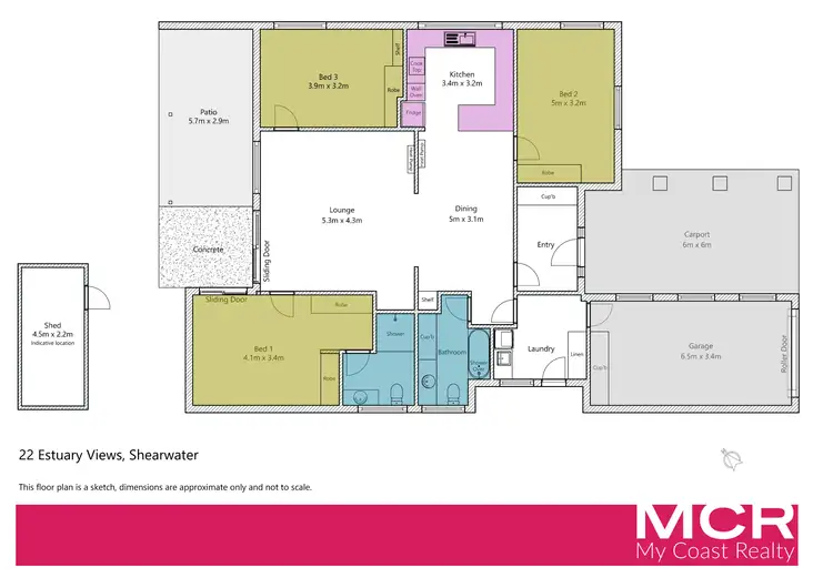 Floorplan of Homely house listing, 22 Estuary Views, Shearwater TAS 7307