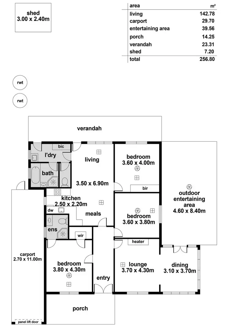 Floorplan of Homely house listing, 10 Michel Avenue, Plympton SA 5038