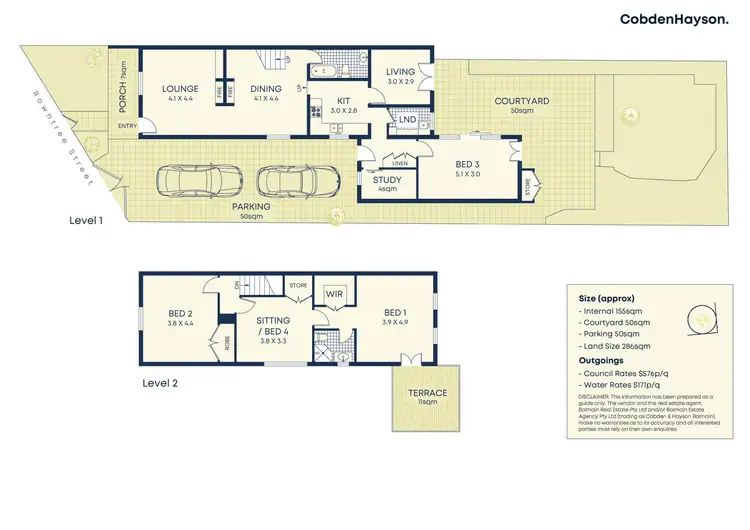 Floorplan of Homely house listing, 32 Rowntree Street, Balmain NSW 2041