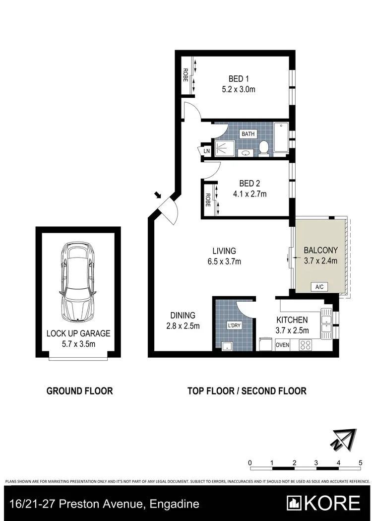 Floorplan of Homely apartment listing, 16/21-27 Preston Avenue, Engadine NSW 2233