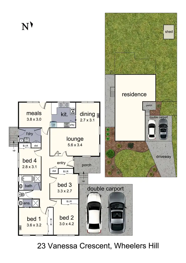 Floorplan of Homely house listing, 23 Vanessa Crescent, Wheelers Hill VIC 3150