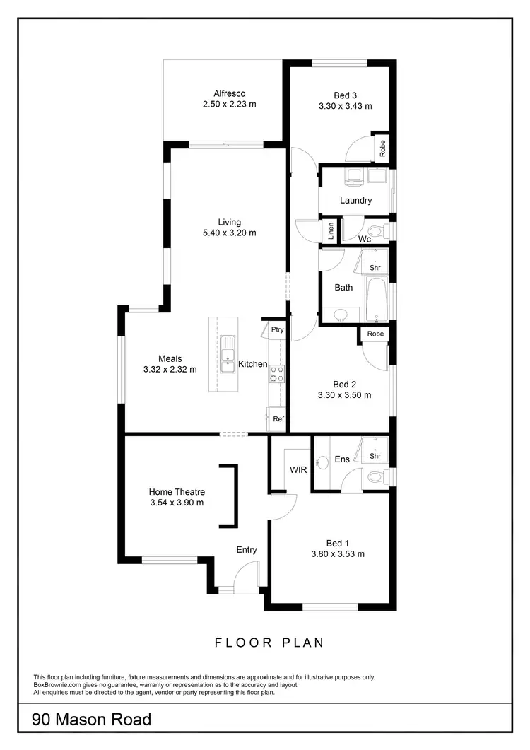 Floorplan of Homely house listing, 90 Mason Road, Piara Waters WA 6112