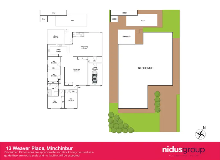 Floorplan of Homely house listing, 13 Weaver Place, Minchinbury NSW 2770