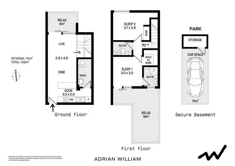 Floorplan of Homely apartment listing, 1/44-56 May Street, St Peters NSW 2044
