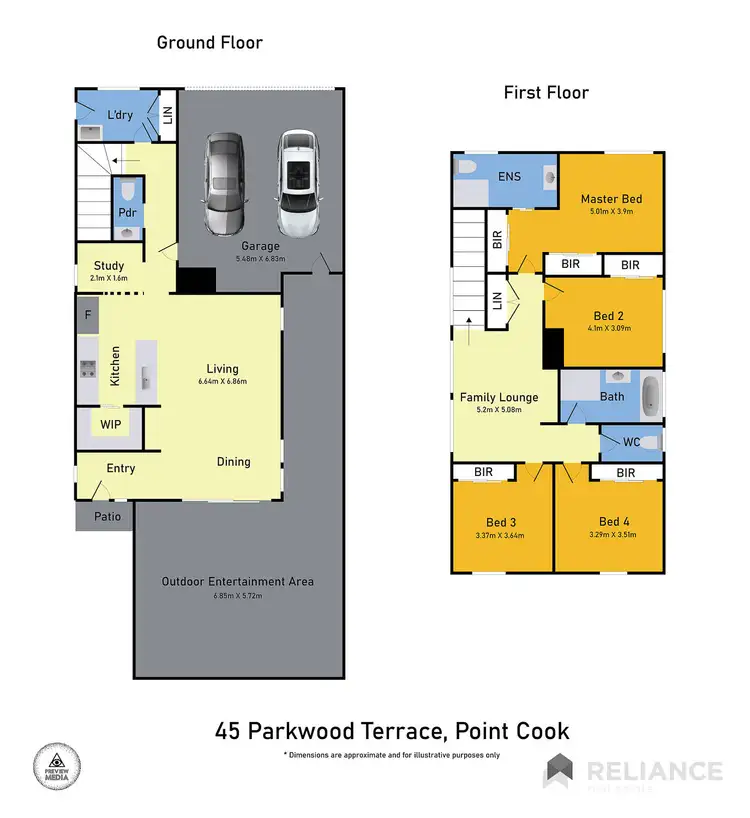 Floorplan of Homely house listing, 45 Parkwood Terrace, Point Cook VIC 3030