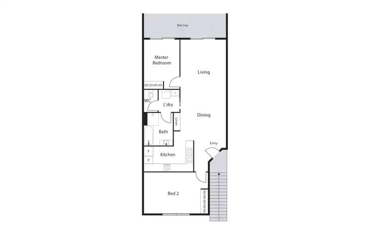 Floorplan of Homely unit listing, 79/13-15 Sturt Avenue, Griffith ACT 2603