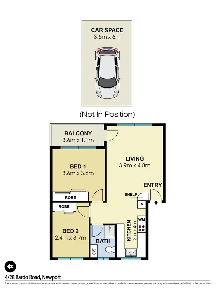 Floorplan of Homely apartment listing, 4/28 Bardo Road, Newport NSW 2106