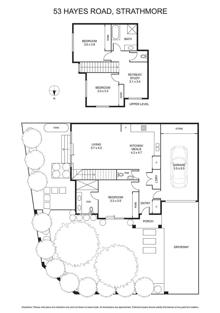 Floorplan of Homely townhouse listing, 53 Hayes Road, Strathmore VIC 3041