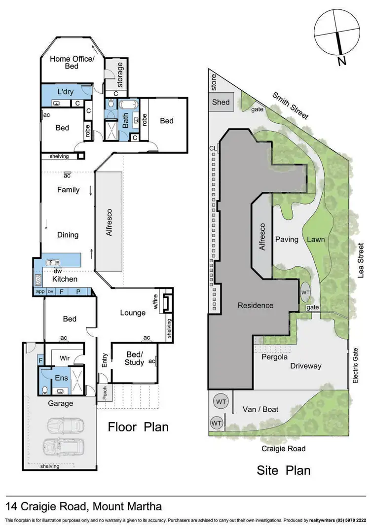 Floorplan of Homely house listing, 14 Craigie Road, Mount Martha VIC 3934