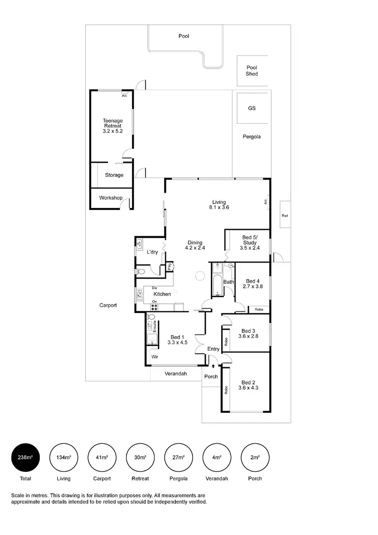 Floorplan of Homely house listing, 23 Meadow Avenue, Campbelltown SA 5074