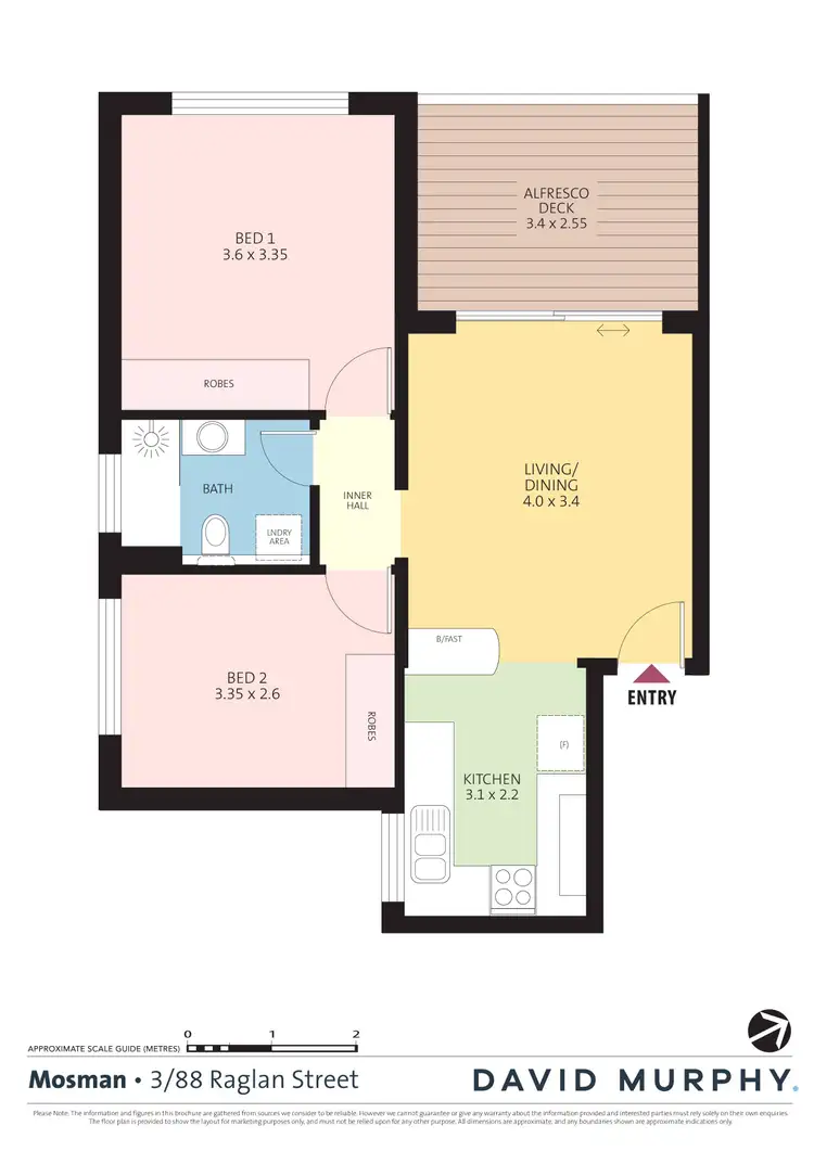 Floorplan of Homely apartment listing, 3/88 Raglan Street, Mosman NSW 2088