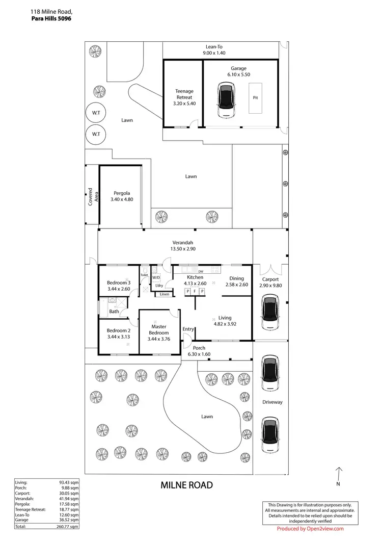 Floorplan of Homely house listing, 118 Milne Road, Para Hills SA 5096