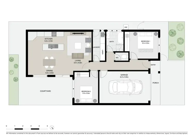 Floorplan of Homely unit listing, 2/12 Willow Crescent, Bell Park VIC 3215