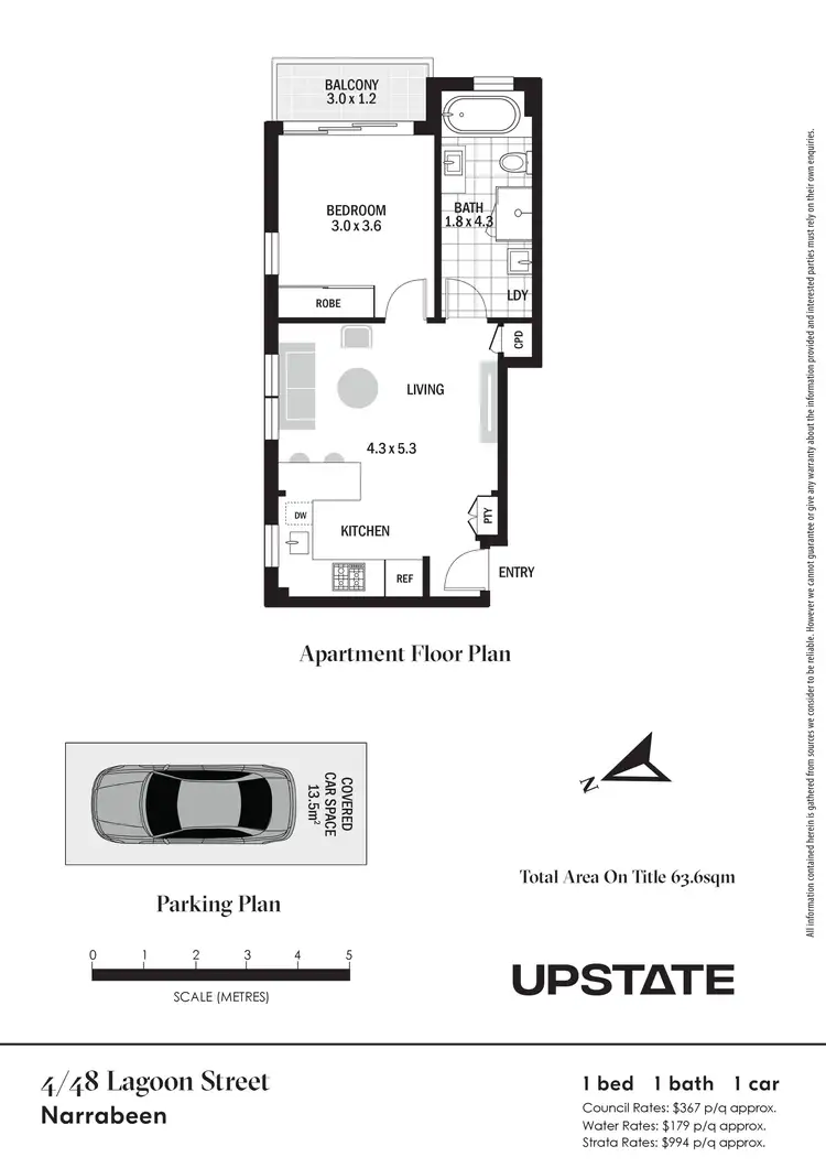 Floorplan of Homely apartment listing, 4/48 Lagoon Street, Narrabeen NSW 2101