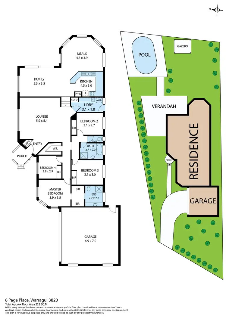 Floorplan of Homely house listing, 8 Page Place, Warragul VIC 3820