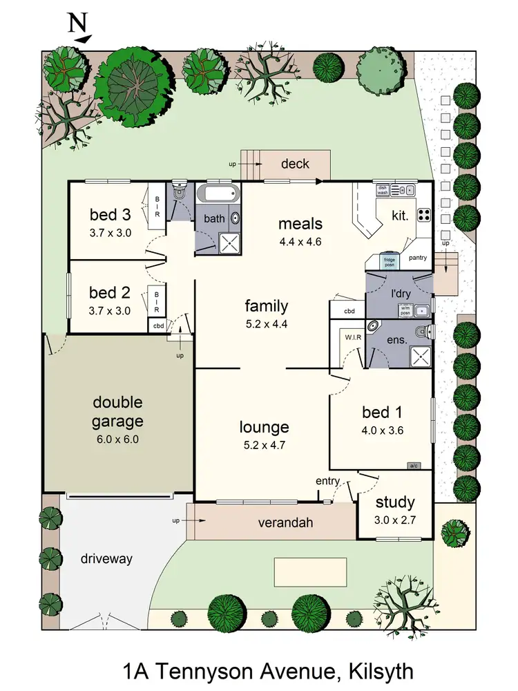 Floorplan of Homely house listing, 1A Tennyson Avenue, Kilsyth VIC 3137