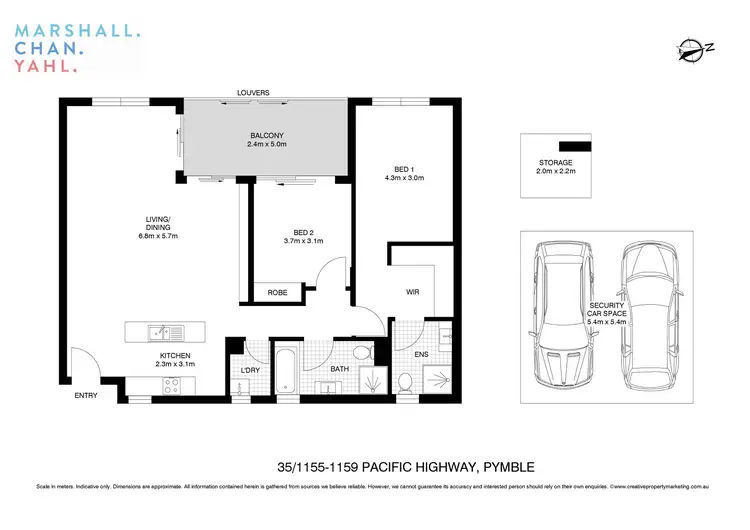 Floorplan of Homely unit listing, 35/1155-1159 Pacific Highway, Pymble NSW 2073