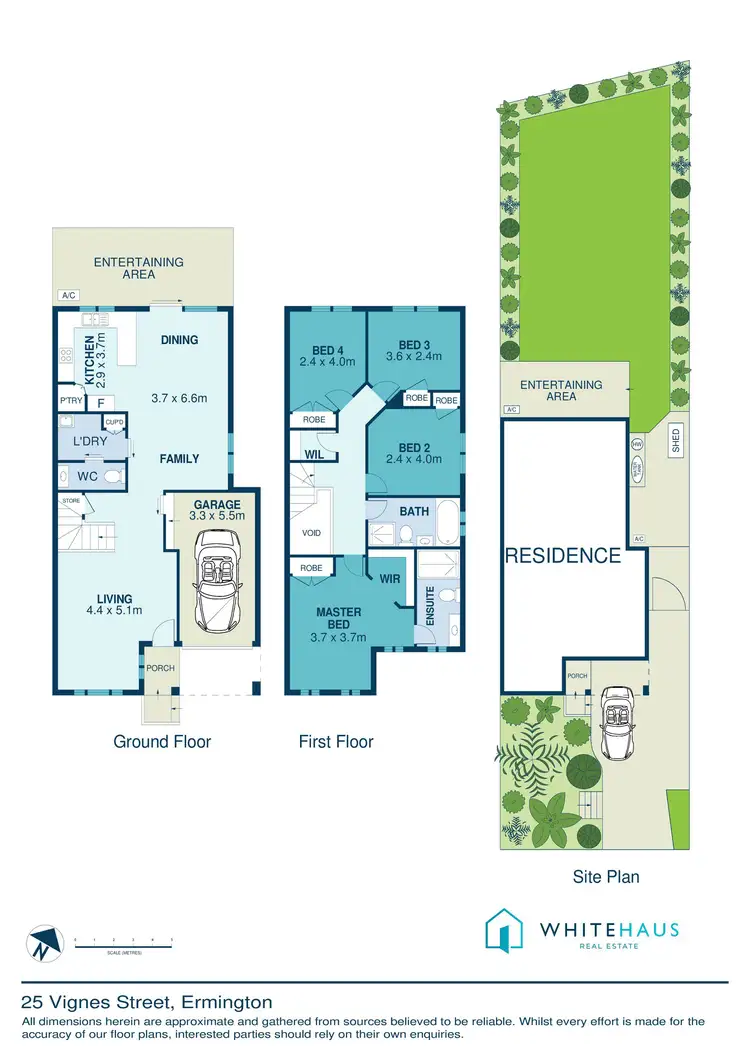 Floorplan of Homely semi-detached listing, 25 Vignes Street, Ermington NSW 2115