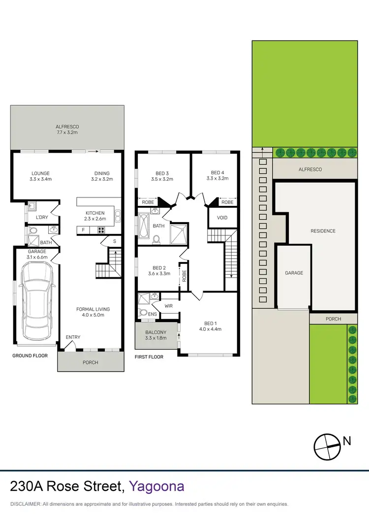 Floorplan of Homely semi-detached listing, 230A Rose Street, Yagoona NSW 2199