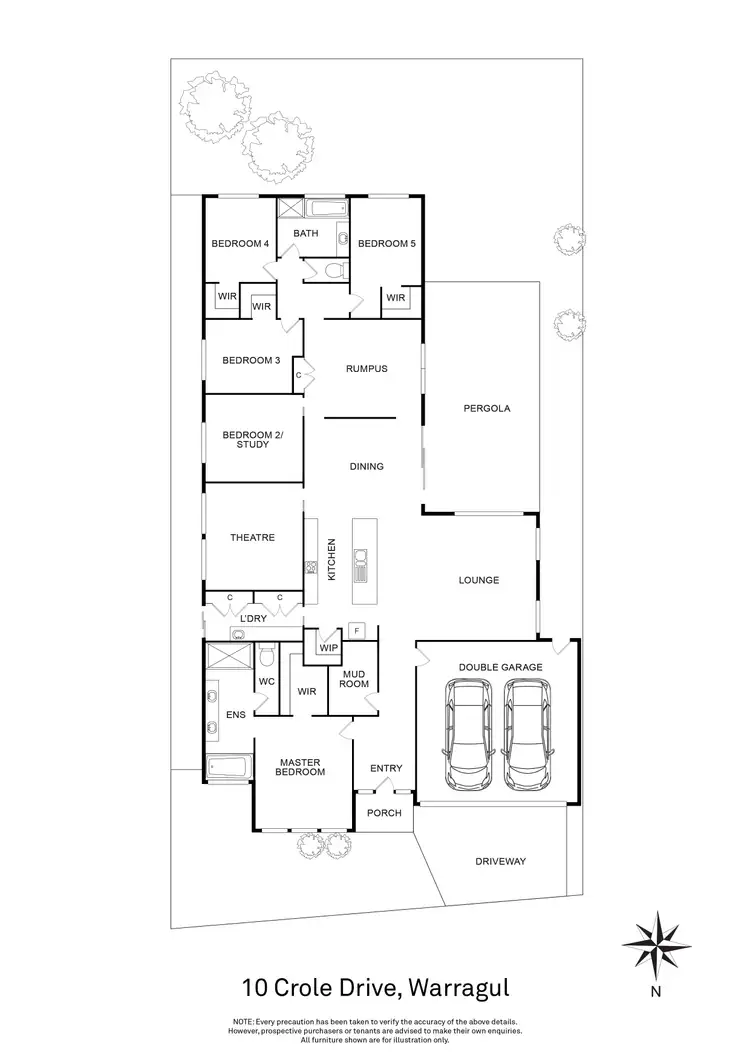 Floorplan of Homely house listing, 10 Crole Drive, Warragul VIC 3820
