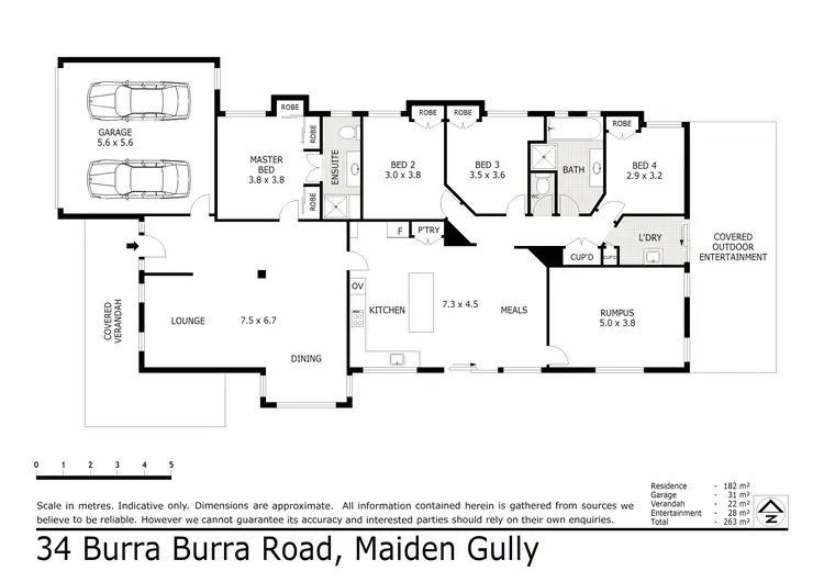 Floorplan of Homely house listing, 34 Burra Burra Road, Maiden Gully VIC 3551