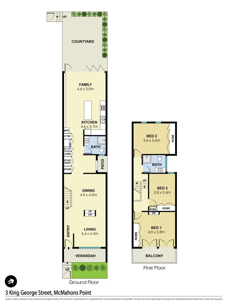 Floorplan of Homely terrace listing, 3 King George Street, Mcmahons Point NSW 2060