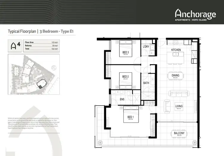 Floorplan of Homely apartment listing, 107/93 Sheehan Avenue, Hope Island QLD 4212