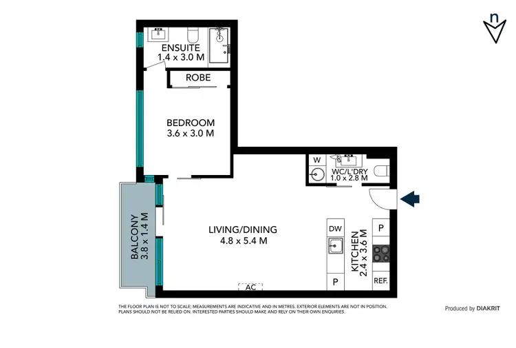 Floorplan of Homely apartment listing, 406/163 Cremorne Street, Cremorne VIC 3121
