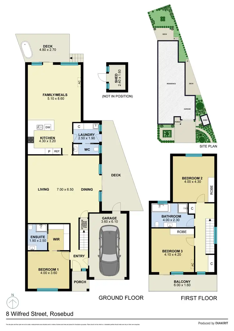Floorplan of Homely house listing, 8 Wilfred Street, Rosebud VIC 3939
