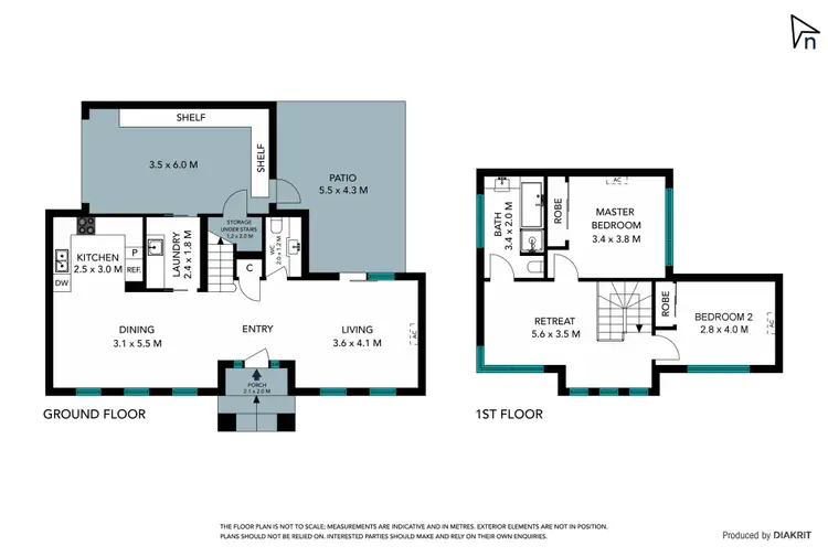 Floorplan of Homely townhouse listing, 1/58 St Vigeons Road, Reservoir VIC 3073