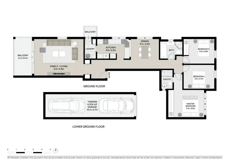 Floorplan of Homely apartment listing, 26/8 Bowen Street, Chatswood NSW 2067