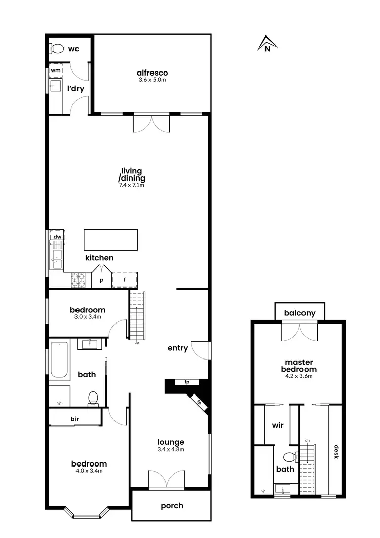 Floorplan of Homely house listing, 36 Farm Street, Newport VIC 3015