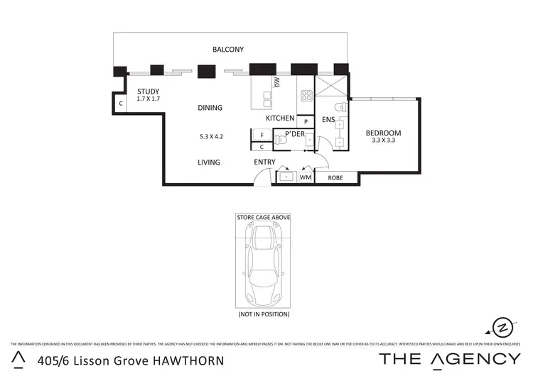 Floorplan of Homely apartment listing, 405/6 Lisson Grove, Hawthorn VIC 3122