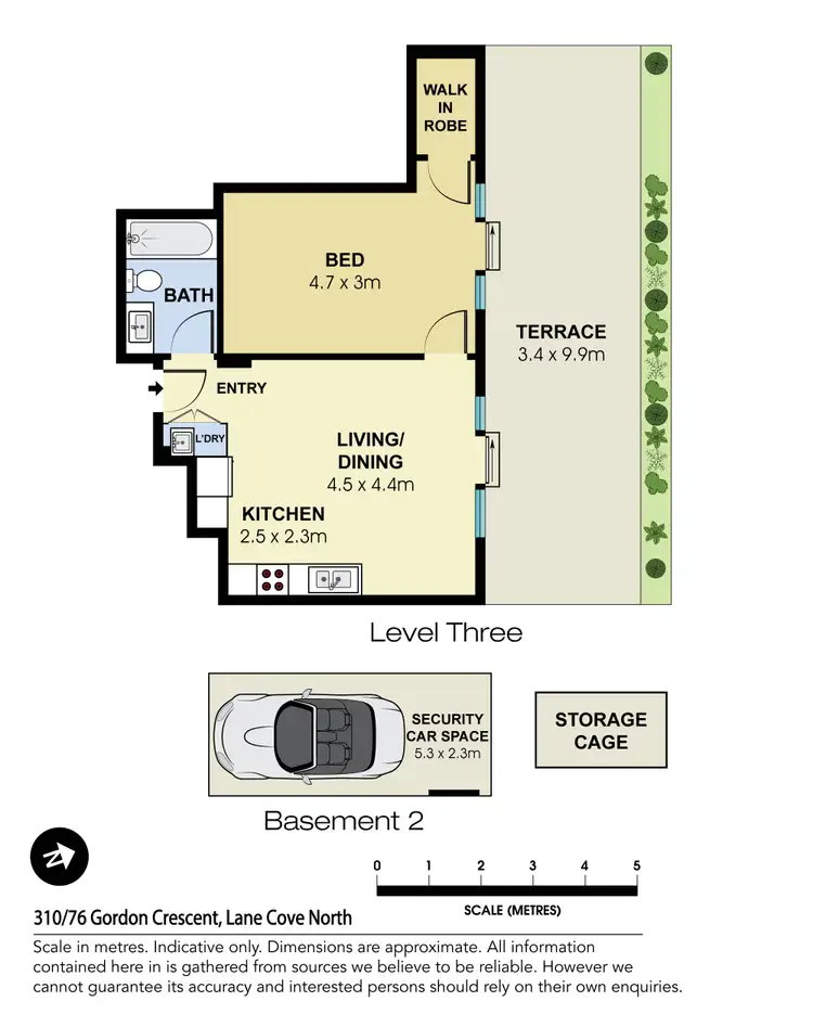 Floorplan of Homely apartment listing, 310/76 Gordon Crescent, Lane Cove North NSW 2066