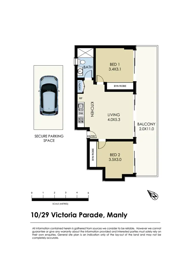 Floorplan of Homely apartment listing, 10/29 Victoria Parade, Manly NSW 2095