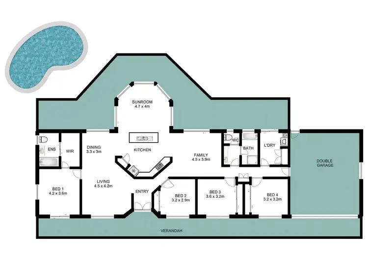 Floorplan of Homely house listing, 210 Cedar Creek Road, Cedar Creek QLD 4207
