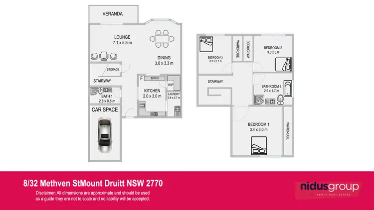 Floorplan of Homely townhouse listing, 8/32 Methven Street, Mount Druitt NSW 2770
