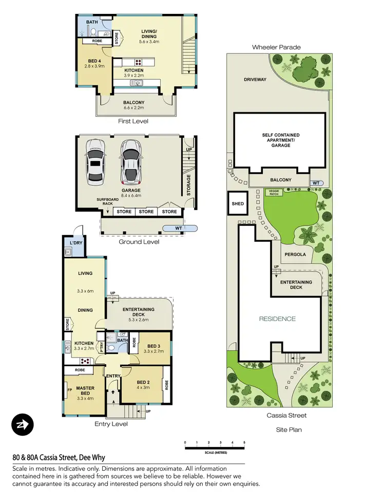 Floorplan of Homely house listing, 80 & 80A Cassia Street, Dee Why NSW 2099