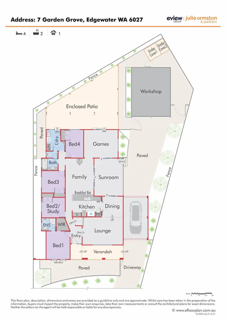 Floorplan of Homely house listing, 7 Garden Grove, Edgewater WA 6027