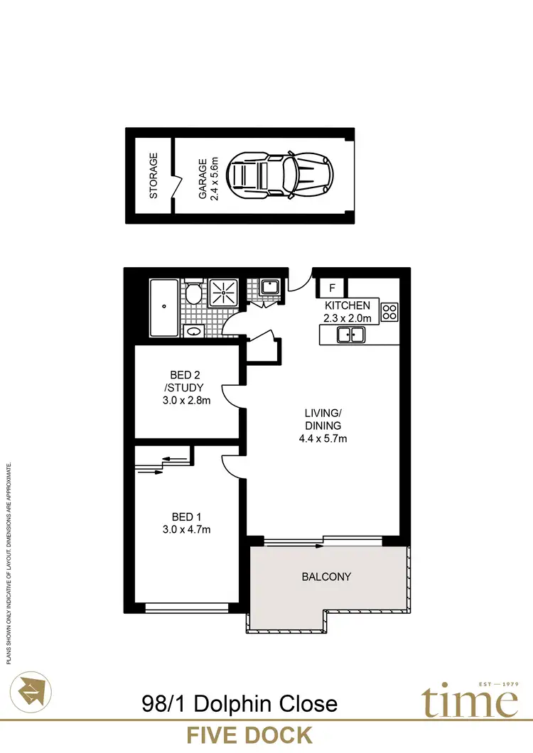 Floorplan of Homely apartment listing, 98/1 Dolphin Close, Chiswick NSW 2046