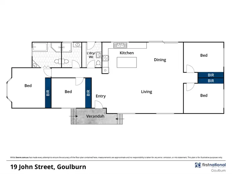 Floorplan of Homely house listing, 19 John Street, Goulburn NSW 2580